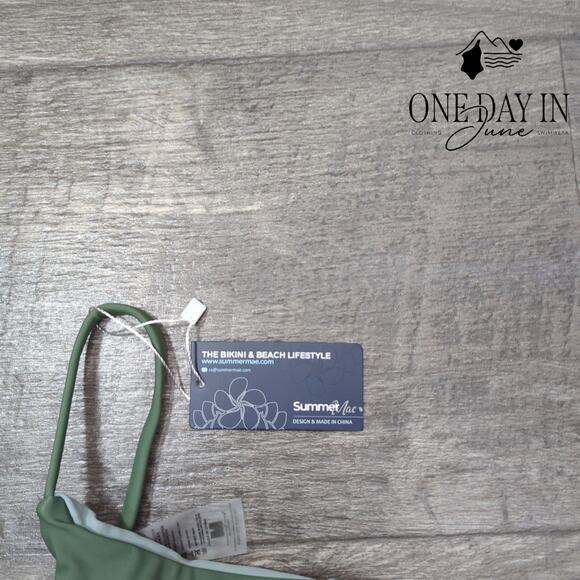 Summer Mae Maternity Colorblock Bikini Swimsuit Size M - Picture 3 of 6